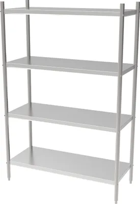 Produktbild von CHEFGASTRO Wandregal mit 4 Fachböden Selbstmontage 1500 BxTxH 1500x500x1800mm