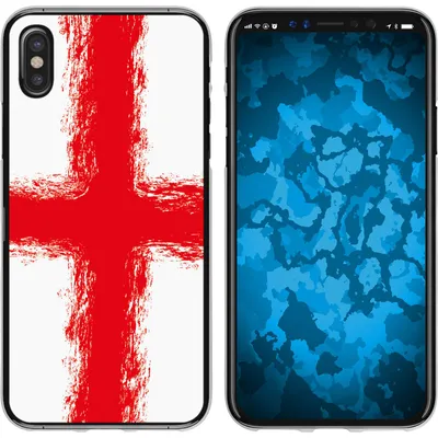 Produktbild von PhoneNatic Case kompatibel mit Apple iPhone X / XS Silikon-Hülle WM England M4