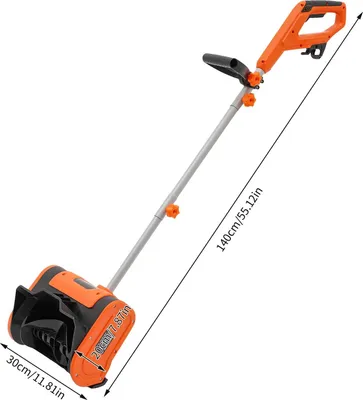 Produktbild von Elektrische Schneefräse - 1800W Modell - 56 cm Räumbreite - Verstellbarer Auswurfkanal - Doppelte LED-Beleuchtung - 220V EU-Stecker
