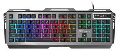 Obrázok produktu pre GENESIS Rhod 420 RGB, Kábel, USB, Membránový spínač kláves, QWERTY, RGB LED, Čierna