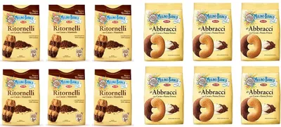 Produktbild von Testpaket Mulino Bianco Abbracci Ritornelli Kekse Biscuits Cookies ( 12 x 700g )