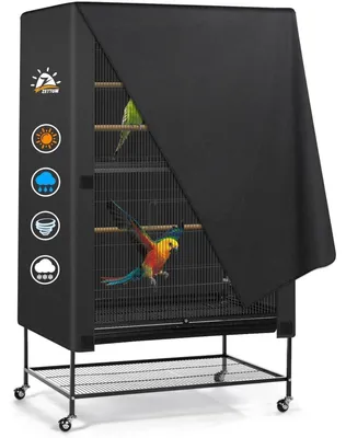 Produktbild von Abdeckung für Vogelkäfige 66 x 48 x 101 cm, waschbar, 600D Oxford, wasserdicht, atmungsaktiv, verdunkelnd, winddicht