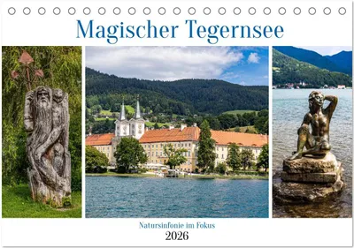 Produktbild von Magischer Tegernsee (Tischkalender 2026 DIN A5 quer), CALVENDO Monatskalender