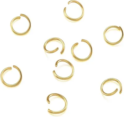 Imagen del producto de Anillos abiertos de acero inoxidable, de 7 mm de diámetro, paquete de 200 unidades, para la fabricación de joyería