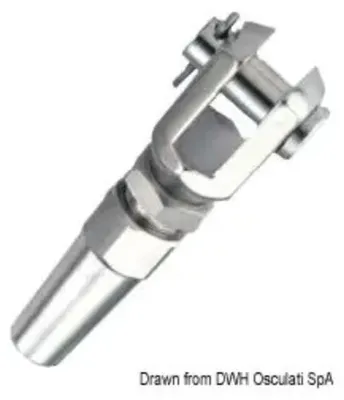 Produktbild von Edelstahl Gabelendstück Ø 12 mm Osculati 05.408.12