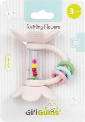 Produktbild von Pastellblumen Rassel