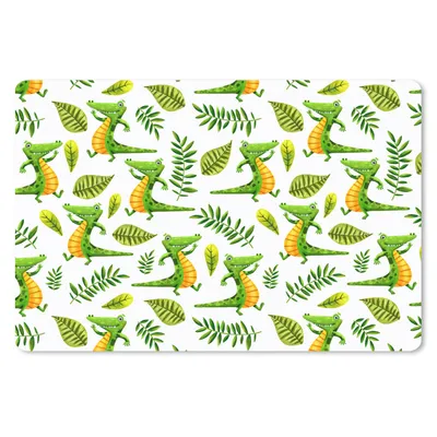 Produktbild von MuchoWow® Mauspad Mousepad Krokodil - Dschungel - Design - Kind 27x18 cm - Mousepads - Maus Mat - Pad - Mausunterlage - Büroartikel - Desk Matten