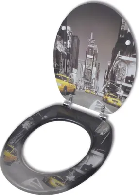 Produktbild von Toilettensitz WC-Sitz MDF New York Design