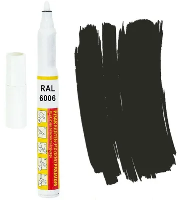 Produktbild von Kanten FIX RAL 6006 Grauoliv Retuschierstift – Fenster, Türen, Möbel, PVC