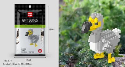Zdjęcie produktu dla Model z klocków konstrukcyjnych figurki Dodo LNO Micro-Bricks