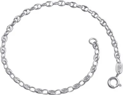 Produktbild von SILBERKETTEN STORE Kaffeebohnenkette Armband 3,3mm - 925 Silber, Länge wählbar - 18cm
