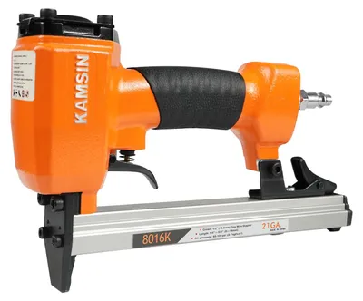 Pneumatischer Tacker, 21 Gauge, 12,8 mm Krone, 6-16 mm, 125 Stück Magazin