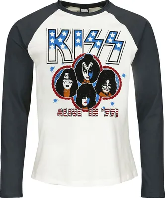Produktbild von Kiss Langarmshirt Herren Amplified Collection - Alive In 77 multicolor L