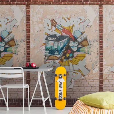 Obrázek produktu pro Profhome 392401-GU Fotovliestapete Ziegelstein braun beige rot blau 1,59 m x 2,8 m