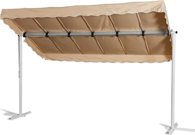 Produktbild von Grasekamp Standmarkise Dubai Beige 375x225cm Terrassenüberdachung Raffmarkise Mobile Markise