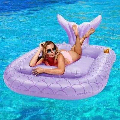 Produktbild von Famanu Aufblasbare Sonnenliege Schwimmlounger - Ergonomisches Design