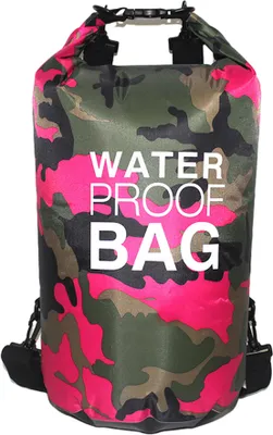 Obrázok produktu pre CANDeal Camouflage nepremokavý suchý vak, ľahký suchý batoh na kajak, pláž, rafting, člnkovanie, turistiku, snowboarding, plávanie, kempovanie a rybolov (Rose,10L)