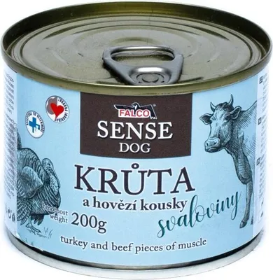 Image de FALCO SENSE DOG dinde et bœuf 200 g
