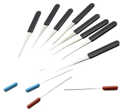 Imagen del producto de Juego de herramientas para abrir cerraduras, 12 piezas, herramientas de entrenamiento y práctica, 12 unidades