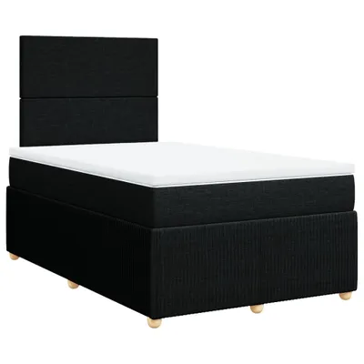 Produktbild von Boxspringbett mit Matratze Schwarz 120x200 cm Stoff