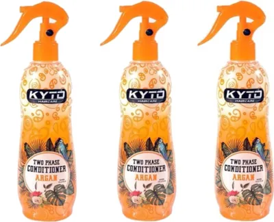 Produktbild von 3 x KYTO TwoPhase Conditioner Haarpflege 2Phasen Conditioner 400ml Argan