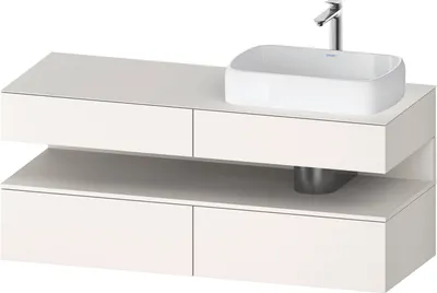 Produktbild von DURAVIT QA4766084840000 QTG KWTU WH Ek. 1400x550x600 Wß Smt H