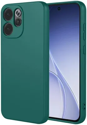 Obrázek produktu pro Pouzdro pro Oppo Reno15 F/FS - Zadní kryt Phonesta Soft Silk Silikonový - Tmavě zelené