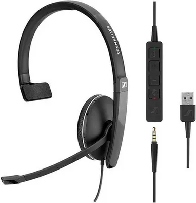 Obrázok produktu pre EPOS | ADAPT 135 USB, Kábel, Hovor / hudba, 20 - 20000 Hz, 64 g, Slúchadlá s mikrofónom, Čierna