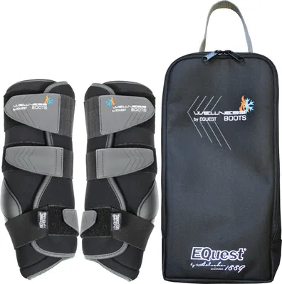 Produktbild von EQuest Wellness Boots Multifunktionale Gamasche für Pferde - schwarz, 2er Set, L Warmblut/Full