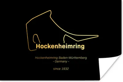 Produktbild von MuchoWow® Poster Deutschland - Formel 1 - Rennstrecke 120x80 cm - Bilder