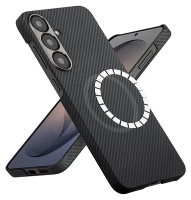 Obrázok produktu pre Techsuit - Aramid Fiber MagSafe puzdro s MagSafe pre Samsung Galaxy S26 - čierne