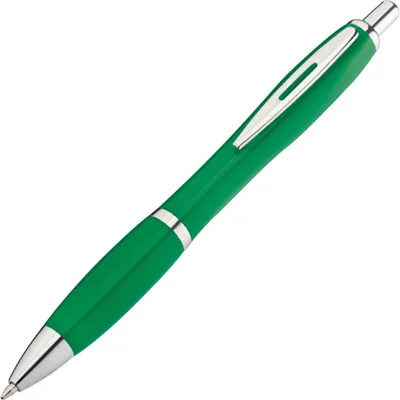 Produktbild von 25x Kugelschreiber / mit Metallclip / Farbe: grün