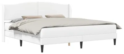 Zdjęcie produktu dla Ramka łóżka Z zagłówkiem Biały 180 x 200 cm