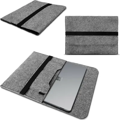 Produktbild von Notebook Hülle für Microsoft Surface Laptop 3 13.5 Schutzhülle Tasche Filz CoverFarbe:Grau