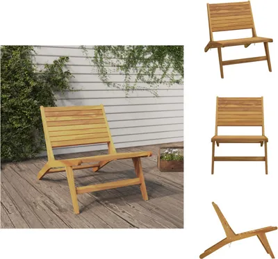 Produktbild von vidaXL Gartenstuhl Massivholz Teak - Gartenstühle