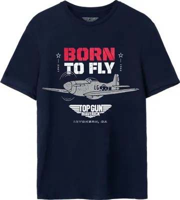 Produktbild von Top Gun: Maverick - "Born To Fly" T-Shirt für Herren NS7712 (XL) (Blau)