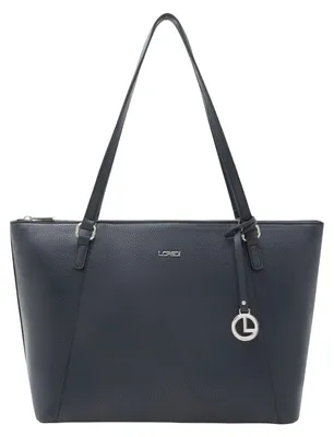 Image de L.CREDI sac shopper sac à épaule Michaela Shopper Marine bleu marine