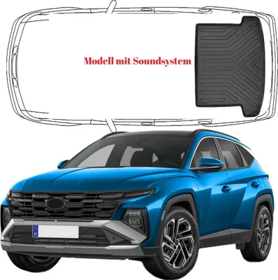 Produktbild von Trimak Kofferraumwanne kompatibel mit Hyundai Tucson 4.Gen ab 2021 *Modell mit Soundsystem