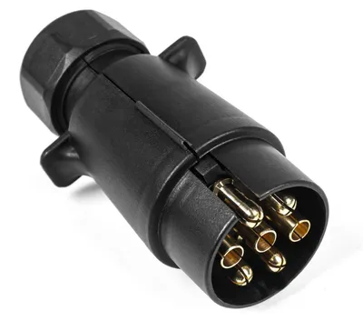 Produktbild von 7-poliger Anhängerstecker wasserdicht 12V Kunststoff N-Typ für LKW Wohnmobil Wohnwagen