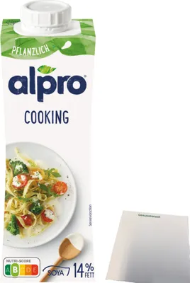 Produktbild von Alpro Soja Cuisine zum Kochen (250ml Packung) + usy Block