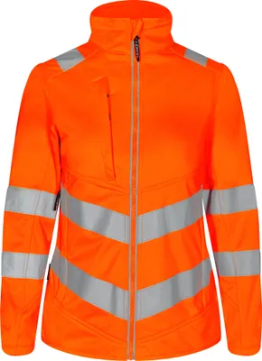 Produktbild von F. Engel Safety Damen Softshelljacke, Orange, Gr. XS