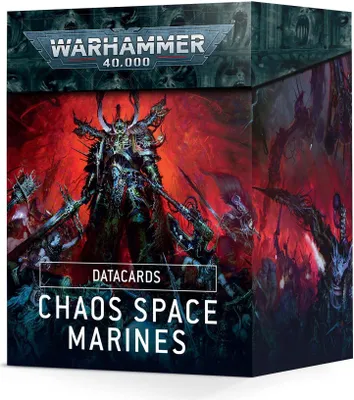 Produktbild von Warhammer 40.000 Chaos Space Marines Datacards Englisch