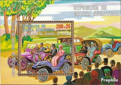 Produktbild von Briefmarken Äquatorialguinea 1976 Mi Block228 (kompl.Ausg.) gestempelt Autoveteranen