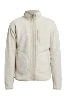 Produktbild von Tenson Fleeceweste einfarbig beige normale Passform Polyester