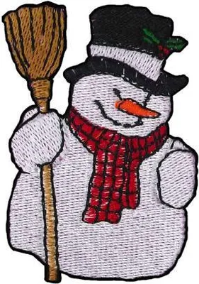 Produktbild von Aufnäher Snowman Schneemann Gr. ca. 4,5cm x 6cm 05476
