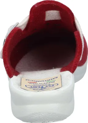 Produktbild von Fly Flot Damen Pantoffel PET Filz Hausschuh mit Herz Stickerei 320250, Größe:38 EU, Farbe:Rot