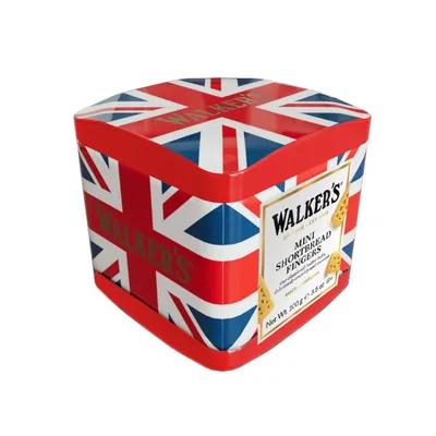 Image de Walkers Shortbread Ltd. – Mini sablés « Union Jack » 100 g – Boîte