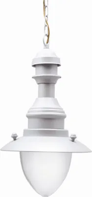 Produktbild von Außenleuchte Echt-Messing Glas D: 20 cm H: max. 90 cm IP43 Grau E27 rund Maritim Hängelampe außen