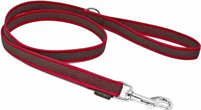 Produktbild von Mystique® Gummierte Leine 20mm mit Handschlaufe Standard Karabiner weinrot 2m