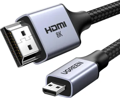 Produktbild von Ugreen HDMI Micro - HDMI Cable 1m Black (15516) | UGREEN